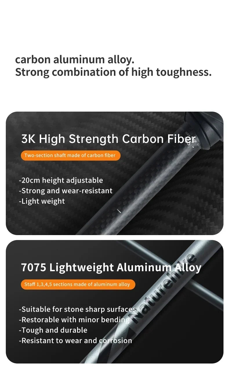 Climbing Sticks Ultralight Outdoor Folding Trekking Poles